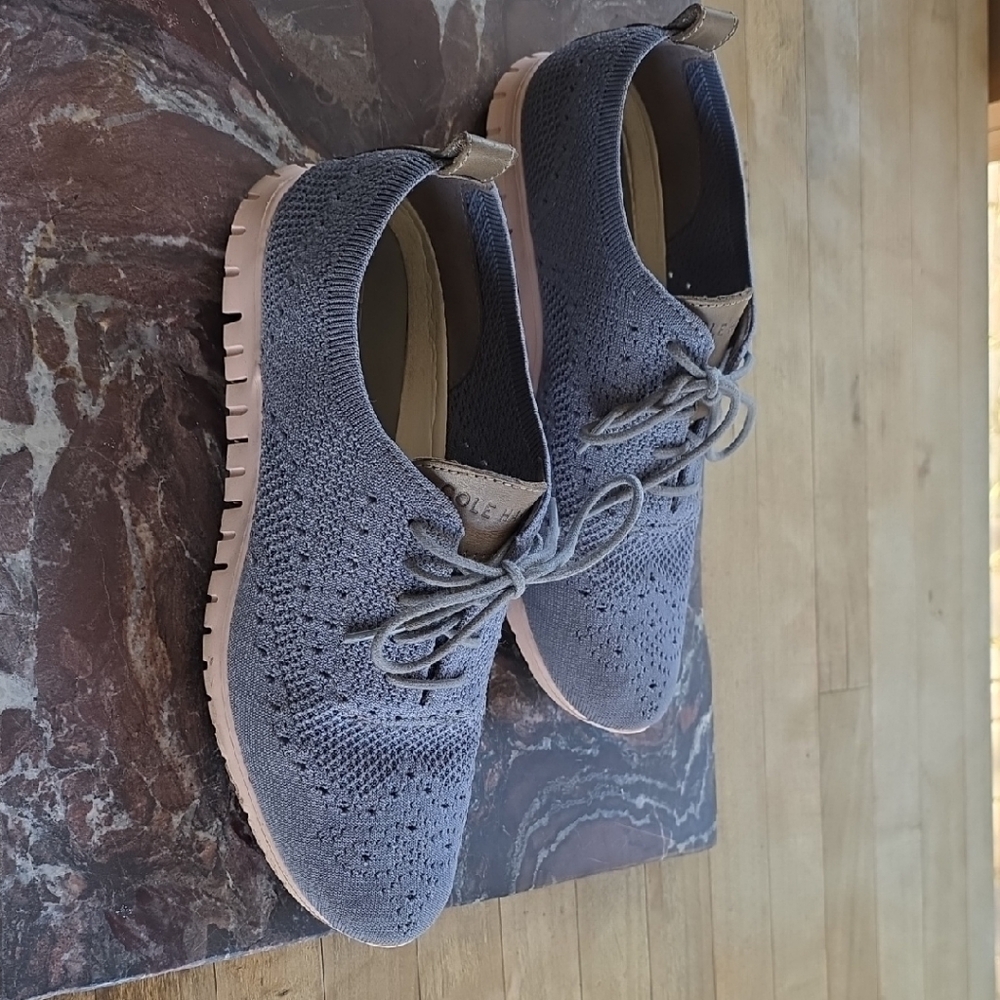 ZeroGrand Gray Knit Sneakers